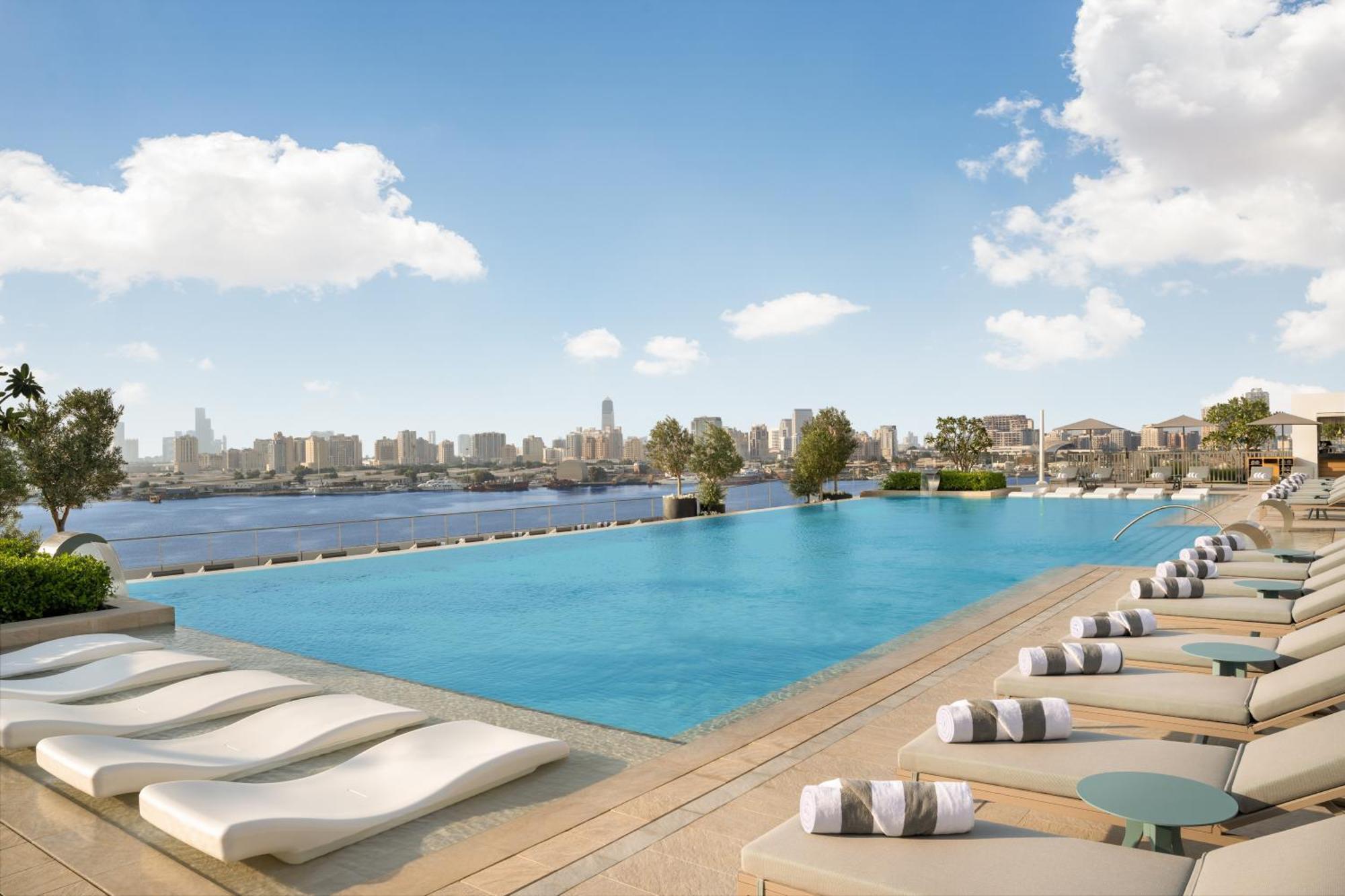 Address Creek Harbour Ξενοδοχείο Ντουμπάι Εξωτερικό φωτογραφία View of the pool at the Four Seasons Hotel, Cairo